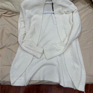 Cozy Open-Front Women's Ivory Sweater Cardigan
